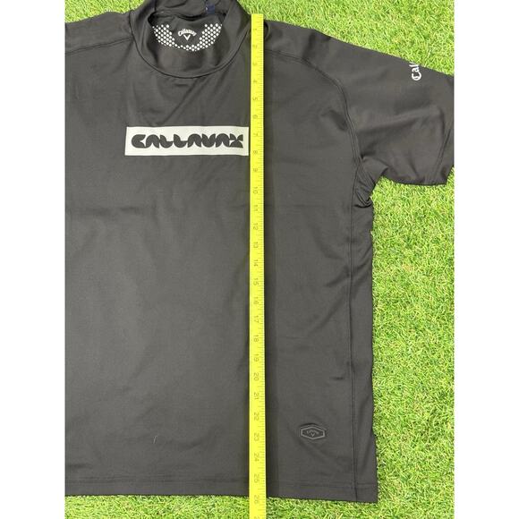 Callaway Cool Festa Golf Mock Neck Shirt Large Black | Japan Exclusive | NEW - Picture 10 of 13